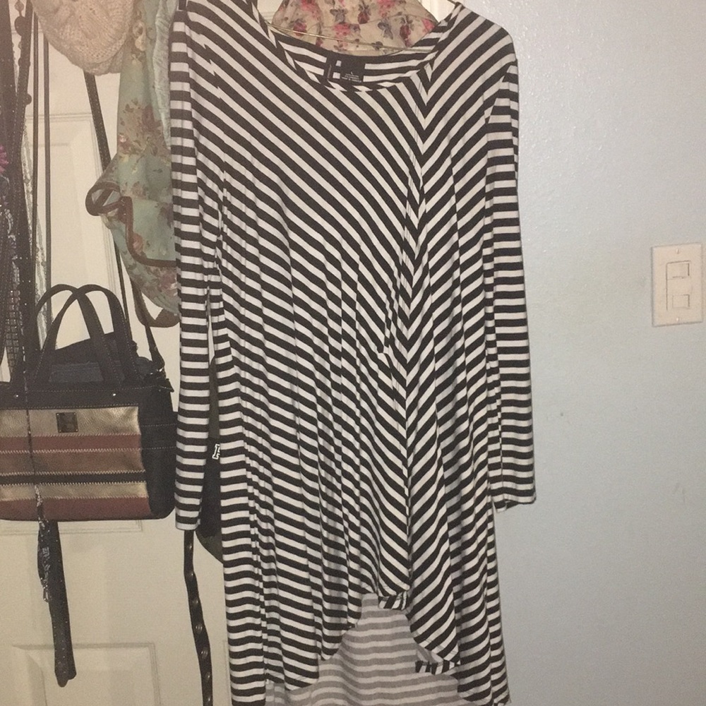 Long sleeve stripped shirt